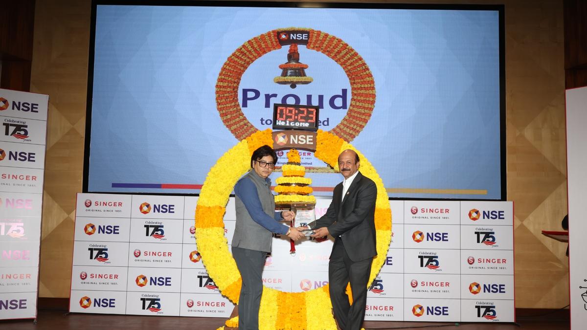 Singer India lists on NSE, slumps 7.9% at ₹70.43